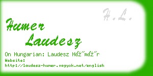 humer laudesz business card